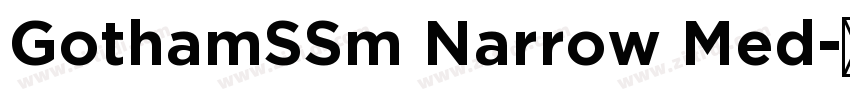GothamSSm Narrow Med字体转换 GothamSSm Narrow Med字体转换